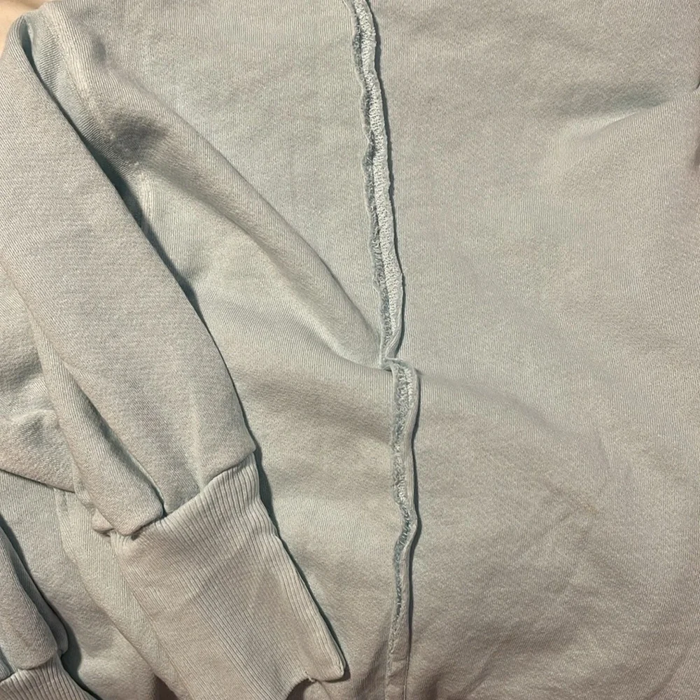 Free People Light Blue Oversized Sweatshirt - Picture 11 of 11